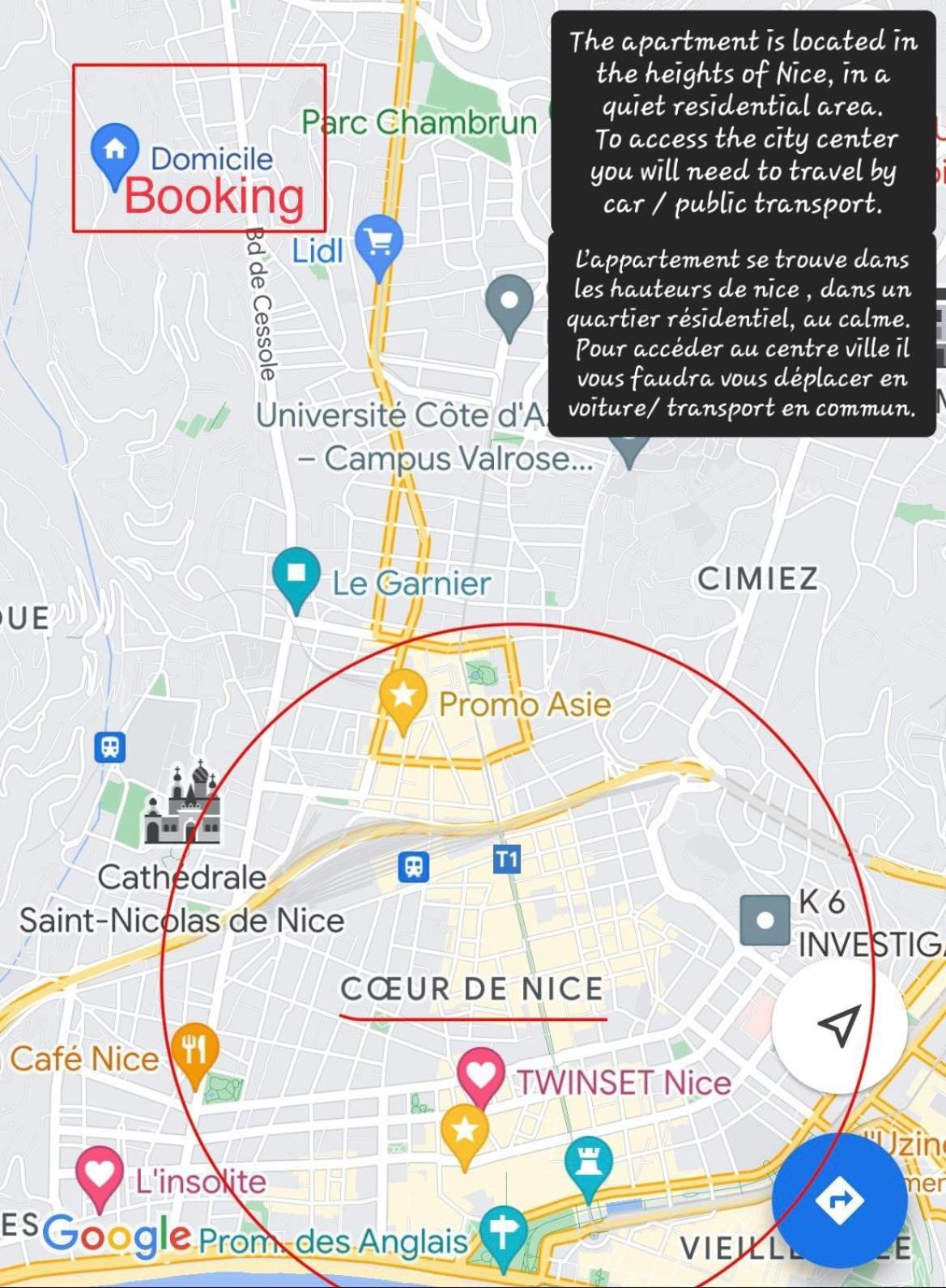Chambre D Hote Avec Clim Terrasse Et Petit Dejeuner Hauteurs De Nizza Exterior foto